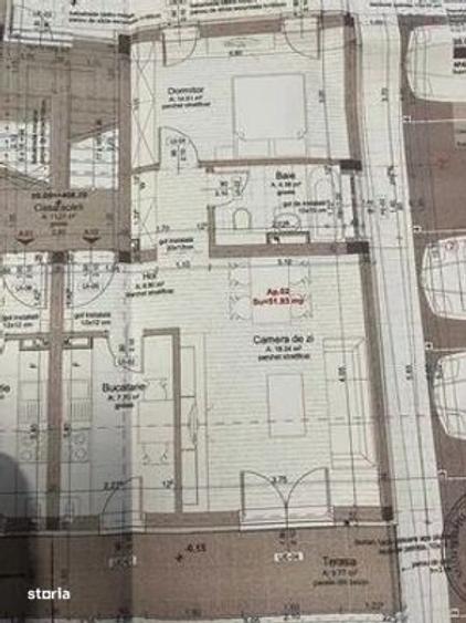 Apartament cu 2 camere semidecomandat, mobilat în Andrei Mureșanu
