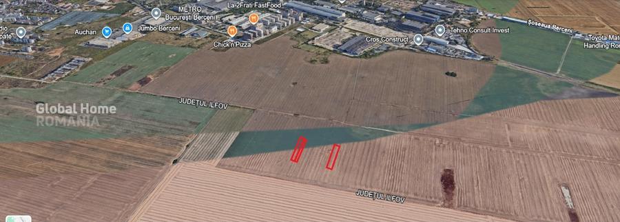 Teren agricol intravilan de 4230 mp, în Berceni