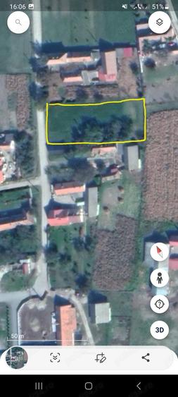 Teren de 1428 mp, în Băcel