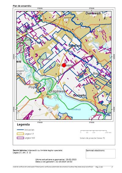 Teren Construcții intravilan de 15070 mp, în Clinceni