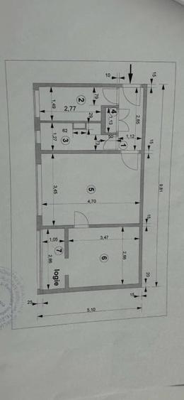 Apartament cu 2 camere în Central