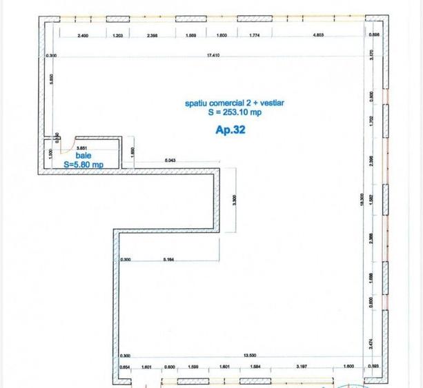 Spațiu comercial, de 259 mp, în Industrial Vest