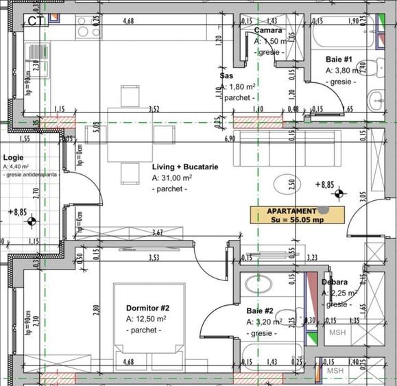 Apartament 2 Camere, 57mp, Zona Parc Poligon - 14