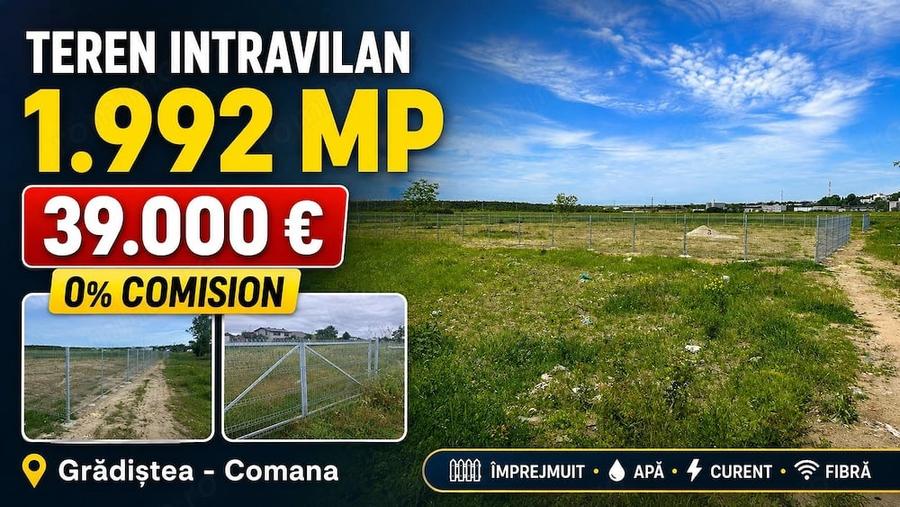 Teren în Grădiștea