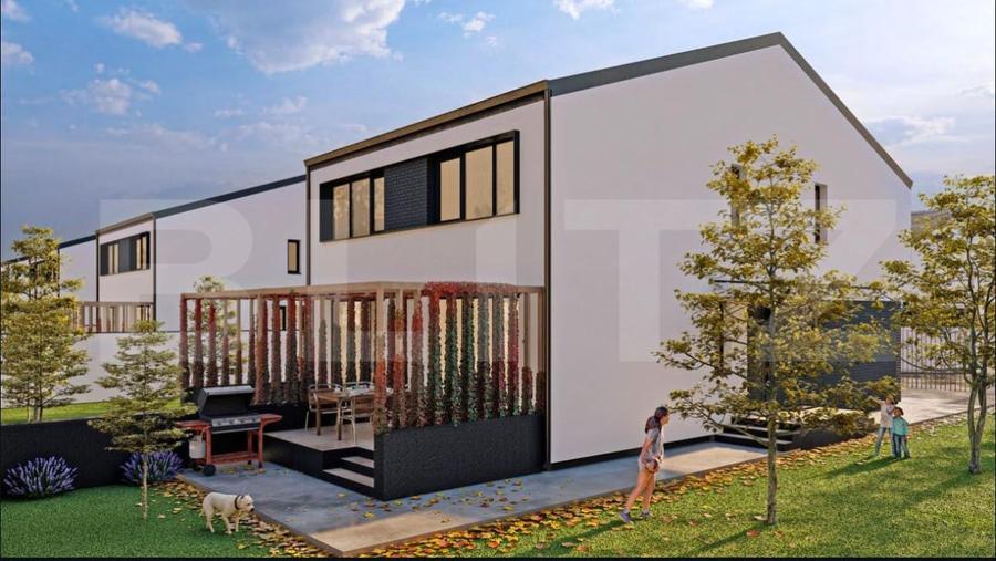 Duplex cu 3 camere cu Canalizare în Sânpetru
