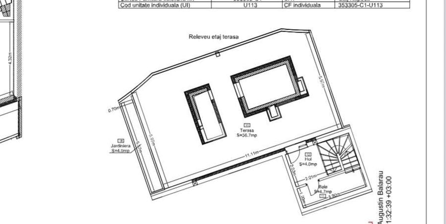 Penthouse cu 4 camere decomandat în Zorilor