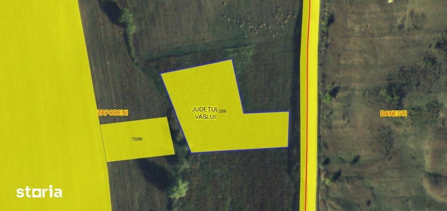 Teren de 3700 mp, în Zăpodeni
