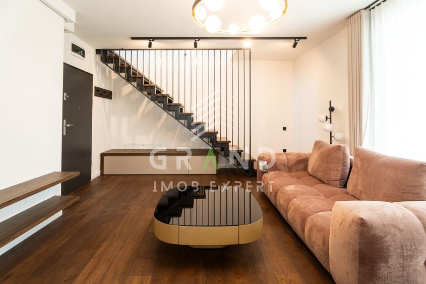 Penthouse cu 3 camere semidecomandat, mobilat în Grigorescu