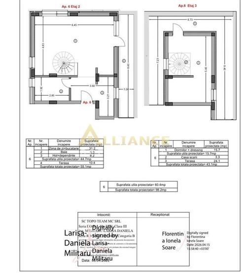 Apartament tip duplex cu terasa privata de 34 mp | La 10 minute de Metrou Bercen - 2