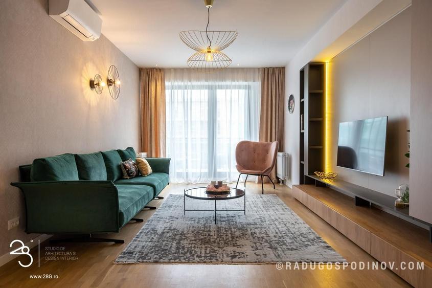 Apartament cu 3 camere decomandat, mobilat în Herăstrău