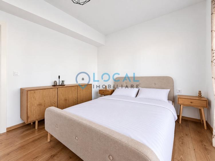 Apartament cu 2 camere semidecomandat, mobilat în Baciu