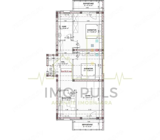 Apartament cu 3 camere decomandat în Braytim
