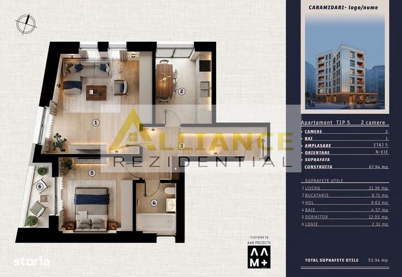 Apartament cu 4 camere în Timpuri Noi
