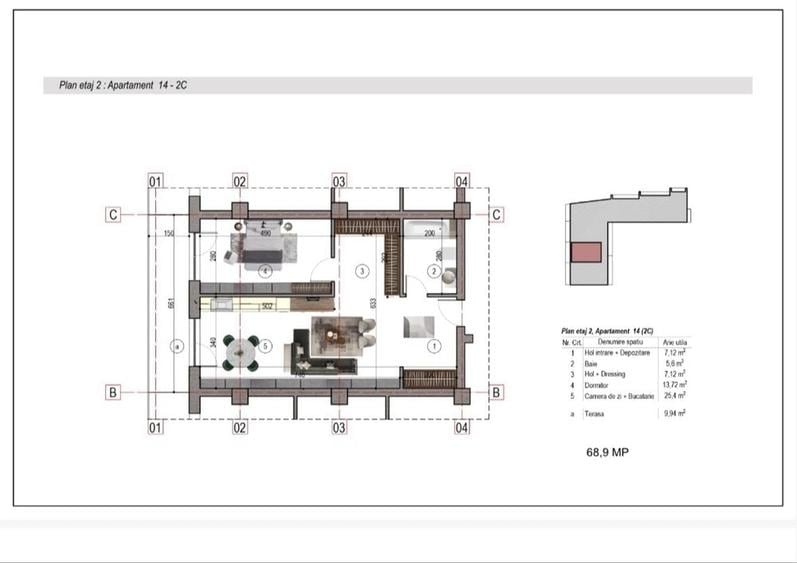 Apartament cu 2 camere decomandat în Nicolae Grigorescu
