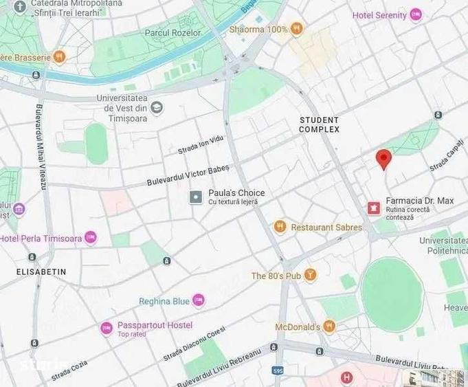 Apartament cu 3 camere decomandat în Complex Studențesc