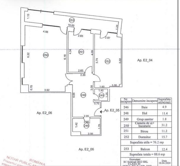 Apartament cu 3 camere în Țiglina 1