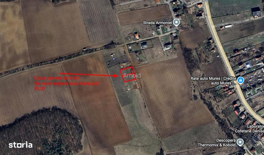 Teren intravilan de 600 mp construibil de vanzare cu panorama superba