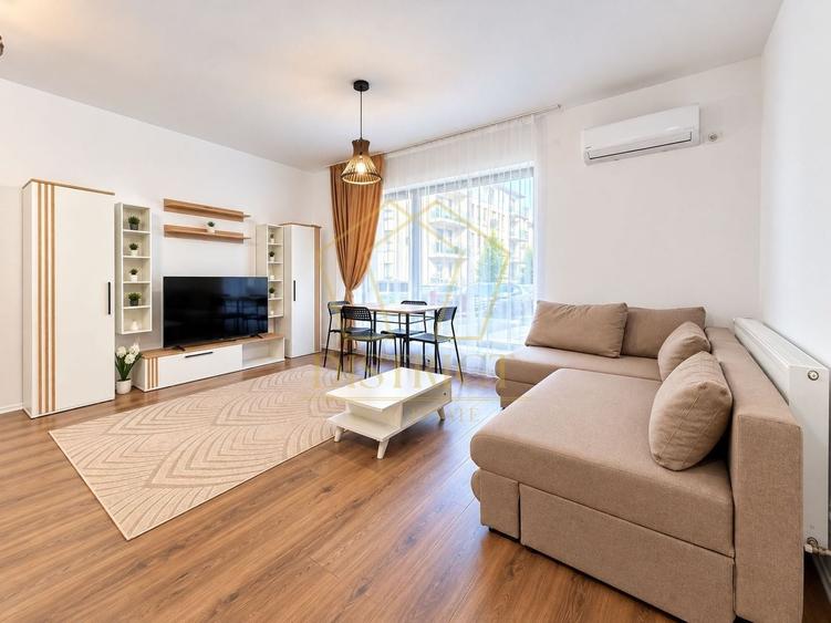 Apartament cu 2 camere semidecomandat, mobilat în Giroc