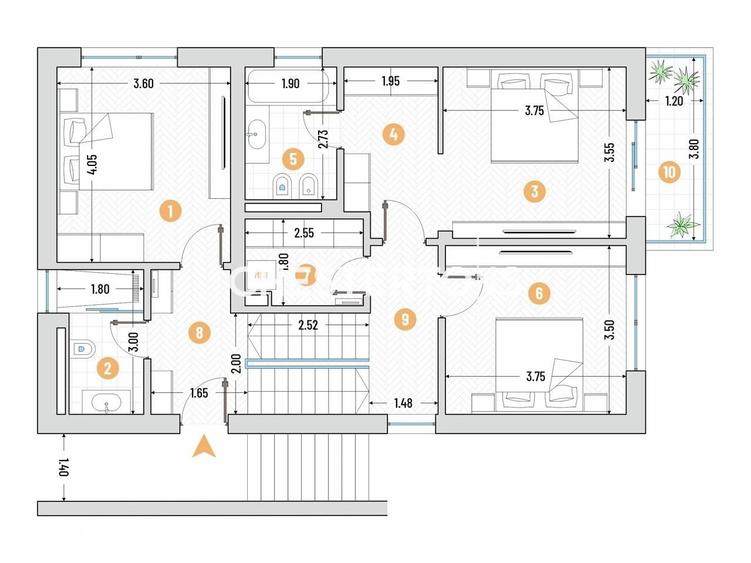 Casă cu 5 camere cu Teren 470 Mp în Vlădiceasca