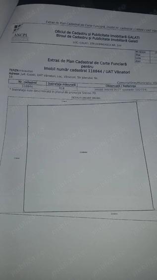 Teren de 1000 mp, în Vânători