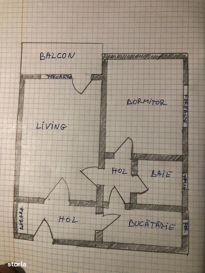 Apartament cu 2 camere decomandat în Mănăștur