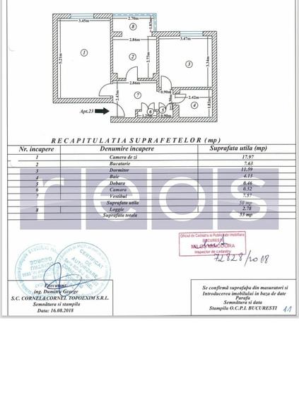 Apartament cu 2 camere în Aviației