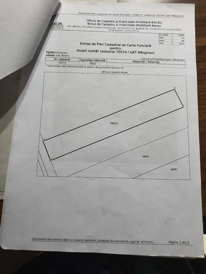Teren de 5800 mp, în Exterior Vest