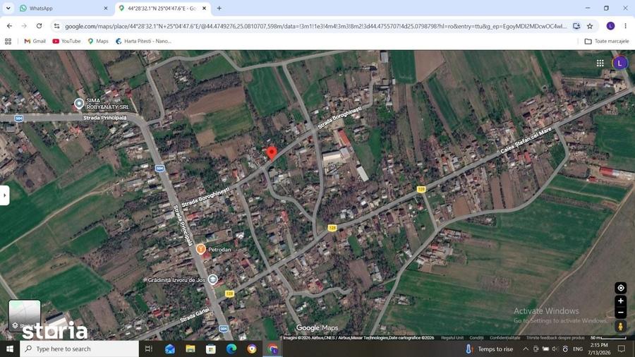 Teren de 2441 mp, în Izvoru