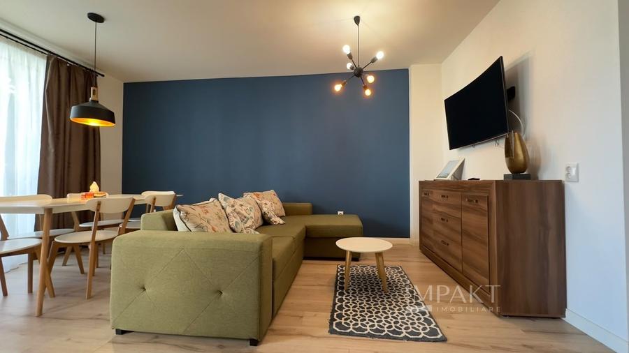 Apartament cu 2 camere semidecomandat, mobilat în Andrei Mureșanu