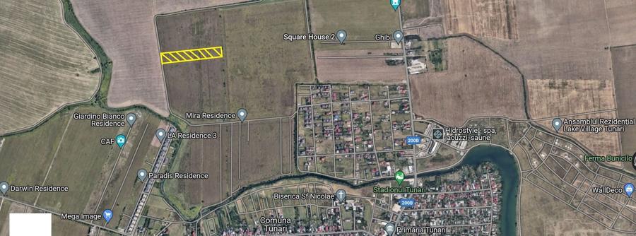 Teren Construcții intravilan de 13629 mp, în Tunari