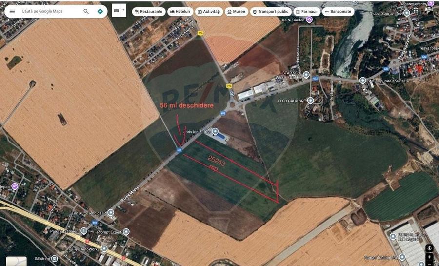 Teren Construcții intravilan de 26243 mp, în Periferie