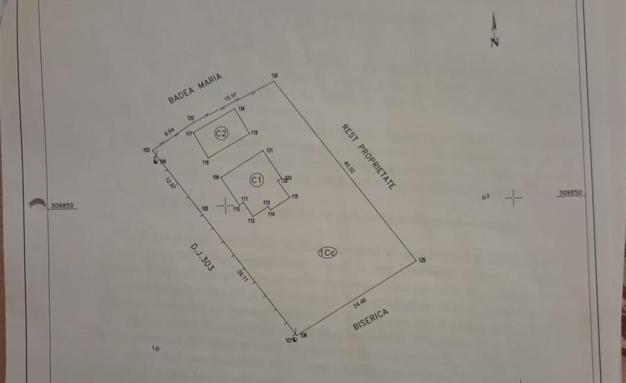 Casă individuală cu 3 camere cu Teren 1000 Mp în Curătești