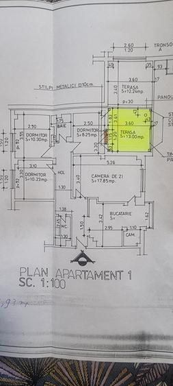 Apartament cu 4 camere decomandat, mobilat în Ultracentral