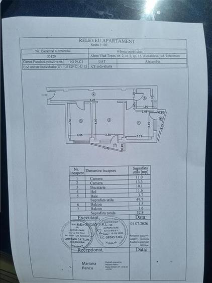Apartament cu 2 camere decomandat, mobilat în 1 Mai