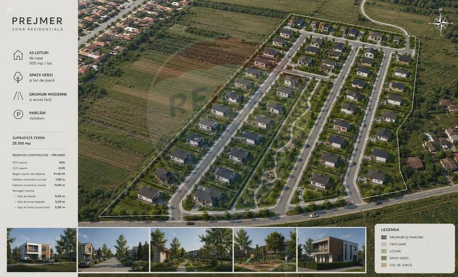 Teren agricol extravilan de 25100 mp, în Prejmer