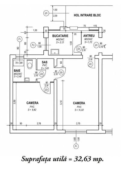 Apartament cu 2 camere în Sud