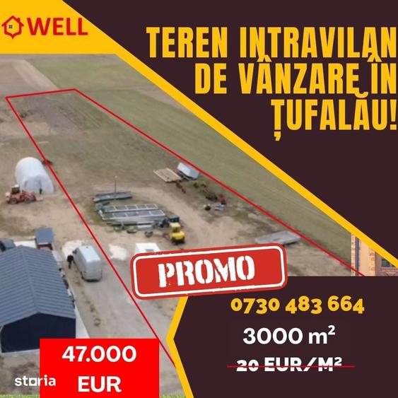 Teren de 4192 mp, în Boroșneu Mare
