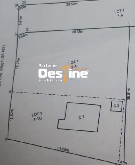 Teren Construcții intravilan de 1075 mp, în Proselnici