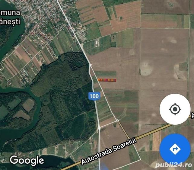 Teren de 10000 mp, în Vadu Anei