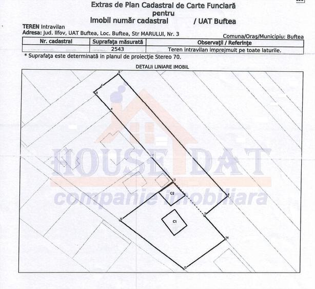 Teren intravilan de 2543 mp, în Periferie