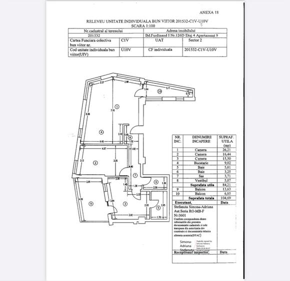 Apartament cu 3 camere în Iancului