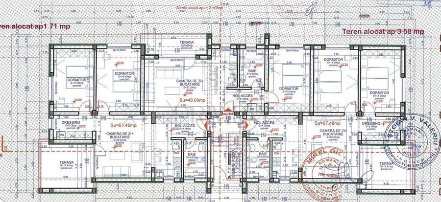 Apartament cu 3 camere decomandat în Dumbrăvița