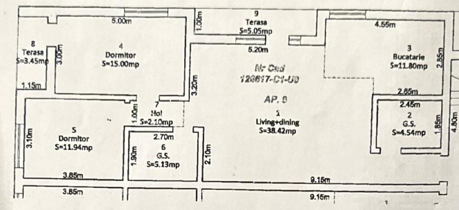 Apartament cu 3 camere decomandat în Calea Dumbrăvii