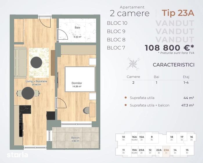 Studio Dublu - MTM Pipera Lake - Cesiune - Taxare Inversa - Proprietar - 9