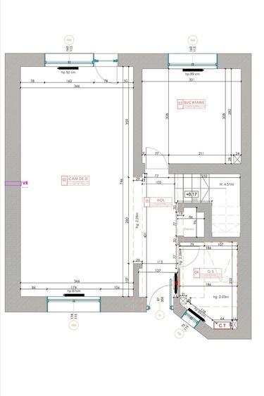Casă cu 3 camere cu Teren 160 Mp în Central