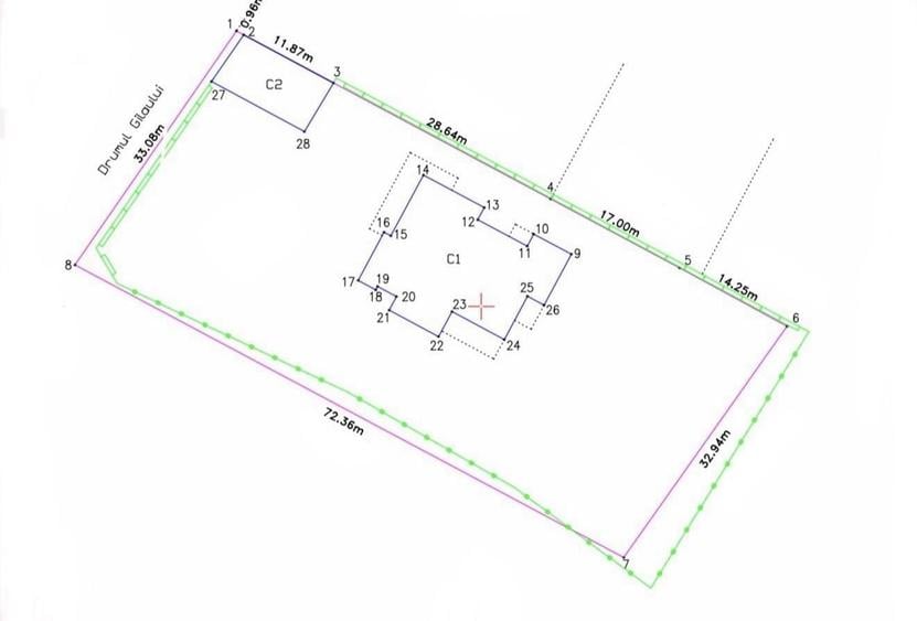 Berceni Teren 2.381 mp, deschidere 33,08 m - construc?ie pe teren - 3