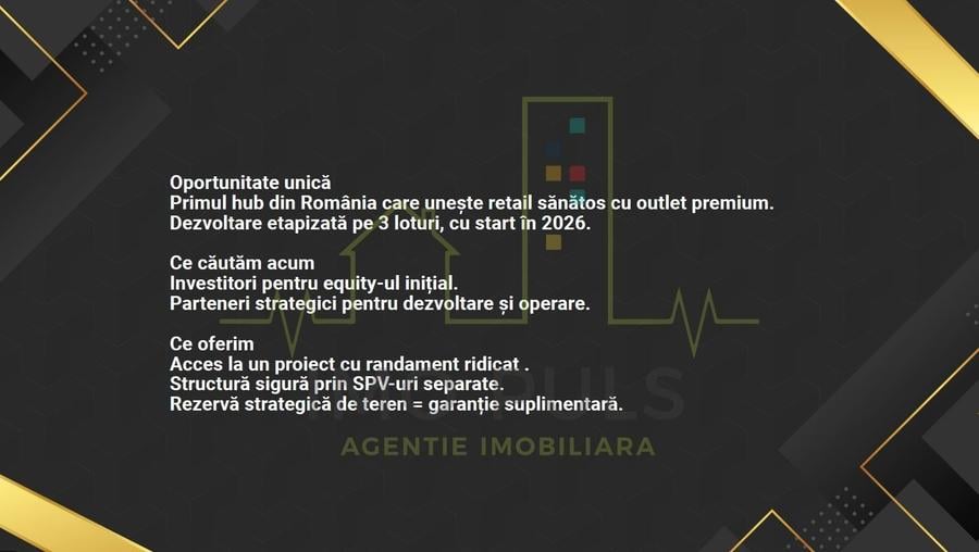 Teren Construcții intravilan de 152995 mp, în Exterior Nord
