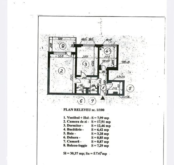 Apartament cu 2 camere decomandat în Dorobanți