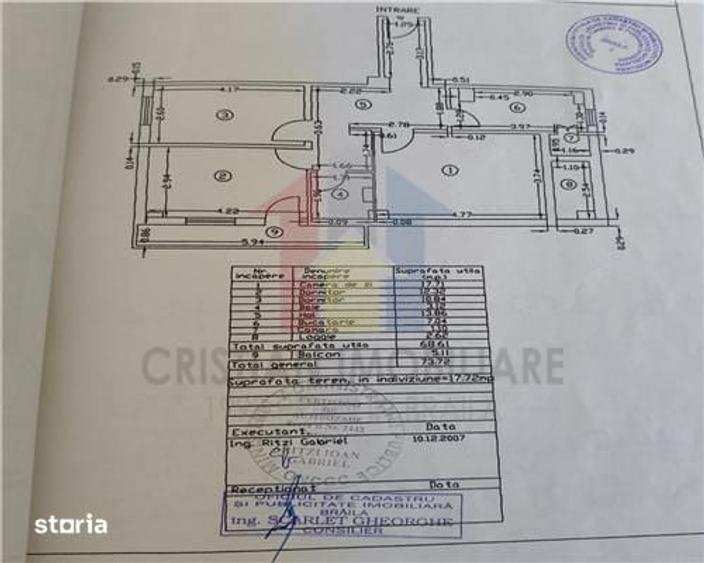Apartament cu 3 camere decomandat în Radu Negru