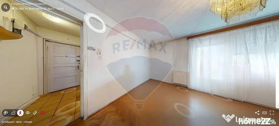 Apartament cu 2 camere semidecomandat în Centrul Civic